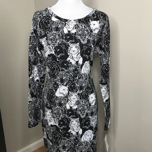 LuLaRoe XL “Big Cats” black & white Debbie NWTs